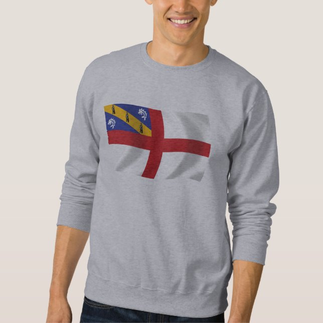 Sweatshirt Chemise Drapeau Herm (Devant)