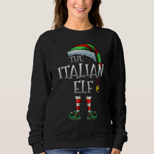 Sweatshirt Chemise Elf Italienne Famille Correspondante Chri 