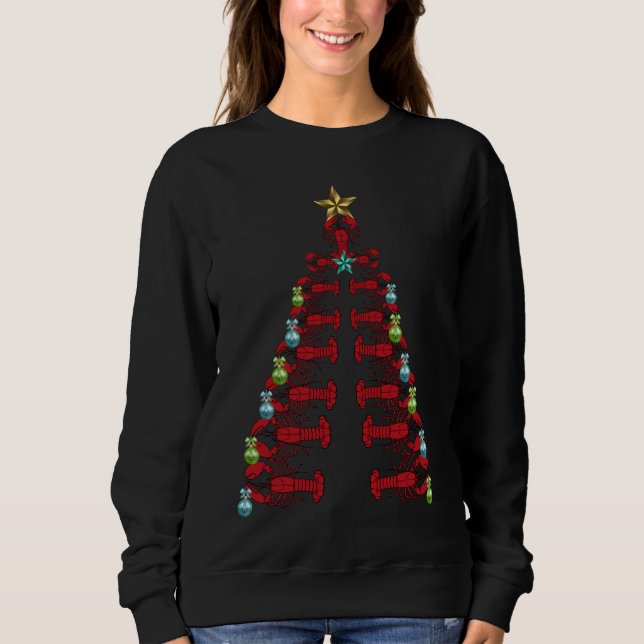 Sweatshirt Chemise laide de partie mignonne d'arbre de Noël (Devant)