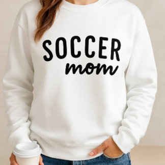 Sweatshirt Chemise Maman Soccer - Conception Simple Script av