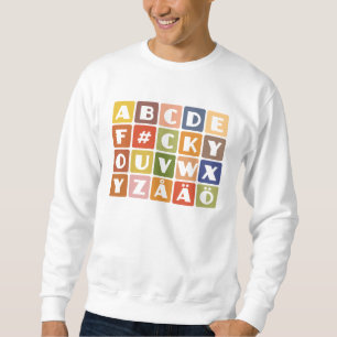 Sweatshirt Chemise Naughty Alphabets - choisir style & couleu