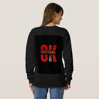Sweatshirt Chemise noire à manches longues avec un design inc
