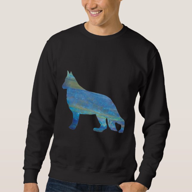 Sweatshirt Chemise opale de berger allemand (Devant)