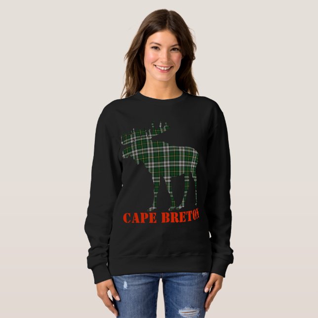 Sweatshirt Chemise personnalisable de tartan de cap (Devant entier)
