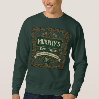 Sweatshirt Chemise personnalisée pour hommes, pub irlandais f