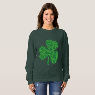 Sweatshirt Chemise Shamrock léopard de la Saint-Patrick - Che