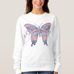 Sweatshirt Chemise sweat-shirt mandala papillon esprit libre