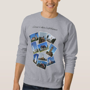 Sweatshirt Chemise timbre du phare des Grands Lacs lettrage n