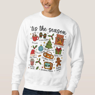Sweatshirt Chemise ’Tis the Season Christmas Icons