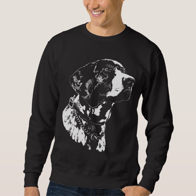 Sweatshirt Chemises allemandes de chien d'indicateur de (Devant)