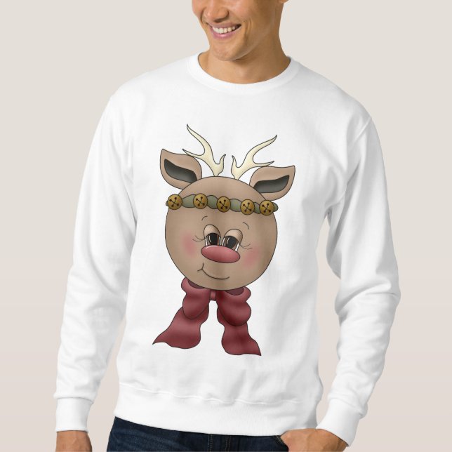 Sweatshirt Chemises et cadeaux Cute Reindeer (Devant)