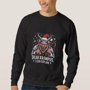 Sweatshirt Cher Krampus Je Peux Expliquer Noël Père Noël