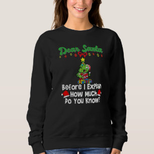 Sweatshirt Cher Père Noël avant que j'explique combien savez-