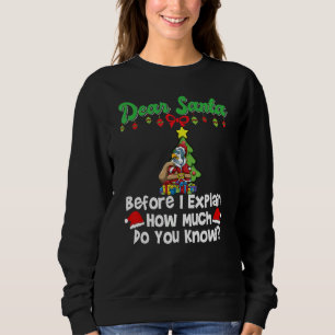 Sweatshirt Cher Père Noël avant que j'explique combien savez-
