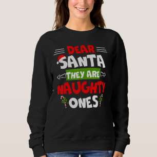 Sweatshirt Cher Père Noël, Ce Sont Des Méchants, Noël Drôle G