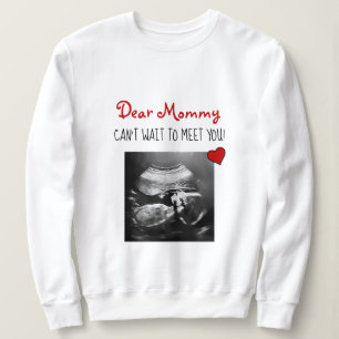 Sweatshirt Chère maman ne peut pas attendre de vous rencontre