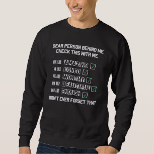 Sweatshirt Chère personne derrière moi Drôle Père et Fils