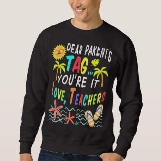 Sweatshirt Chers parents Étiquette Vous êtes ça l'amour Ensei