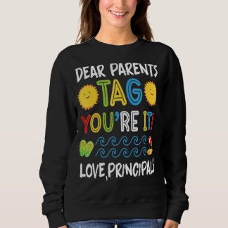 Sweatshirt Chers parents Étiquette Vous êtes ça l'amour Princ