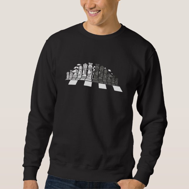 Sweatshirt Chess Board Pieces Checkmate Grandmaster Chess Pla (Devant)