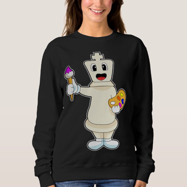Sweatshirt Chess piece King Chess Board game (Devant)