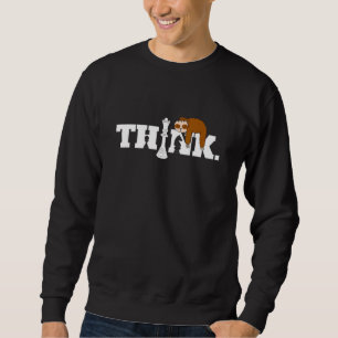 Sweatshirt Chess Sloth Pense Chess Queen Piece Chess Board G