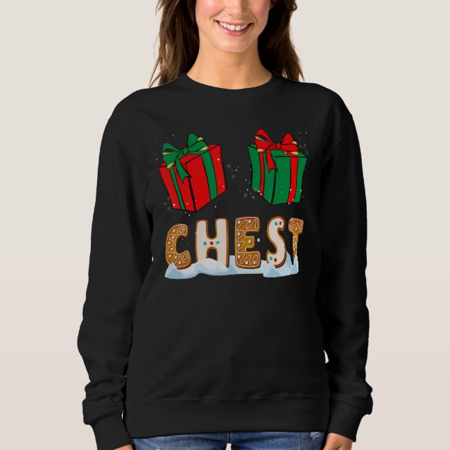 Sweatshirt Chestnut Christmas Matching for Couples (Devant)
