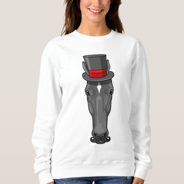 Sweatshirt Cheval avec Cylindre (Devant)