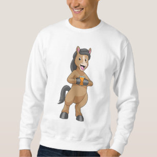 Sweatshirt Cheval avec Mug de jus d'orange
