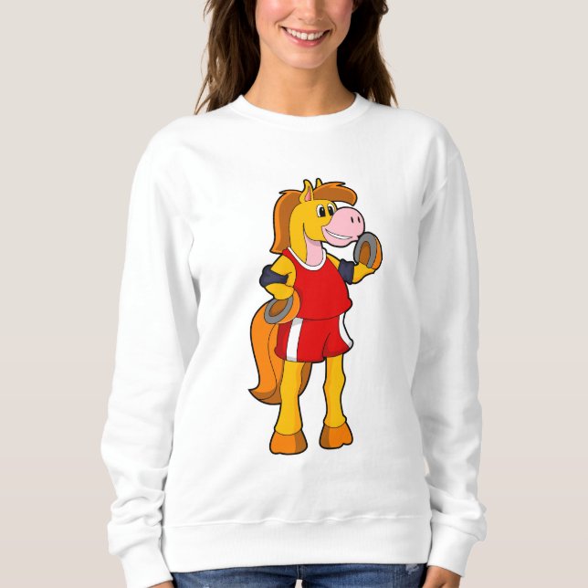 Sweatshirt Cheval comme coureur (Devant)