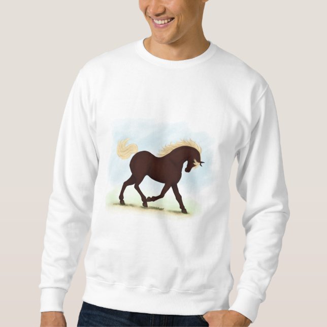 Sweatshirt Cheval des Rocheuses (Devant)