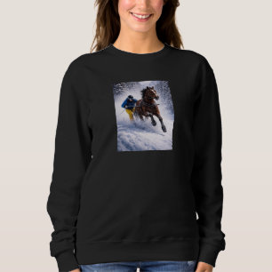 Sweatshirt Cheval d'hiver Vêtements Survêtements