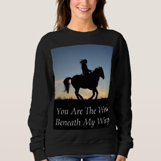 Sweatshirt Cheval et cavalier Silhouette