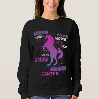 Sweatshirt Cheval Farm Animaux Cadeau pour l'équitation Amate