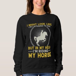 Sweatshirt Cheval Garçons Filles Hommes & Femmes Qui Aiment C