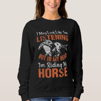 Sweatshirt Cheval Garçons Filles Hommes & Femmes Qui Aiment L