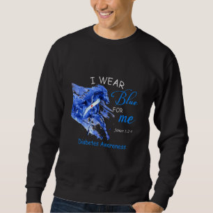 Sweatshirt Cheval Je Porte Du Bleu Pour Moi Sensibilisation a