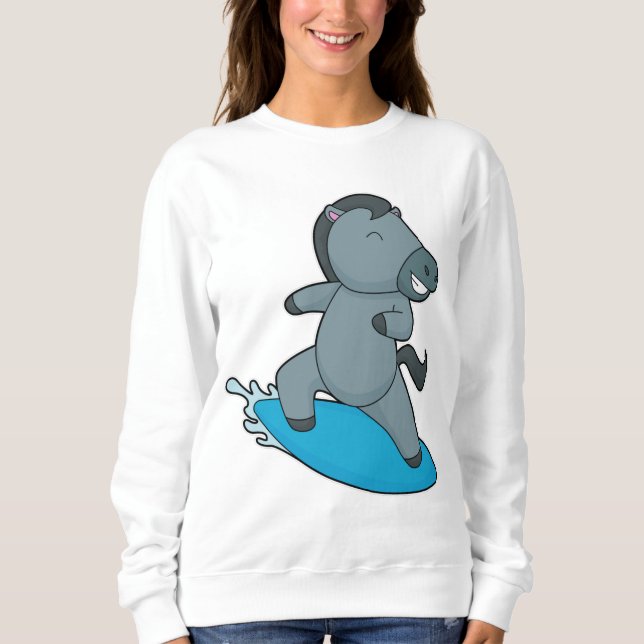 Sweatshirt Cheval Surfer Sports nautiques (Devant)
