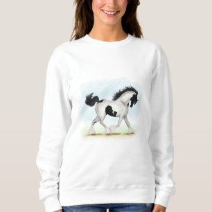 Sweatshirt Cheval Tobiano Gypsy Vanner