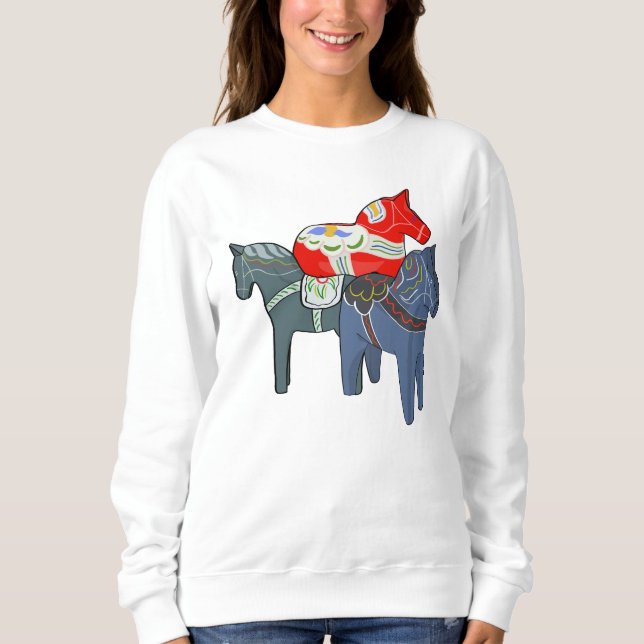 Sweatshirt Chevaux de Dala (Devant)