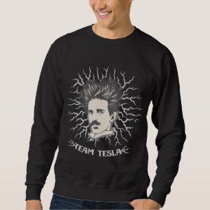 Sweatshirt Cheveux de charge statique de Tesla d'équipe