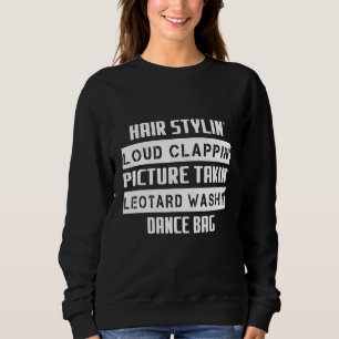Sweatshirt Cheveux Loup Style photo Danse Maman Sarcastique