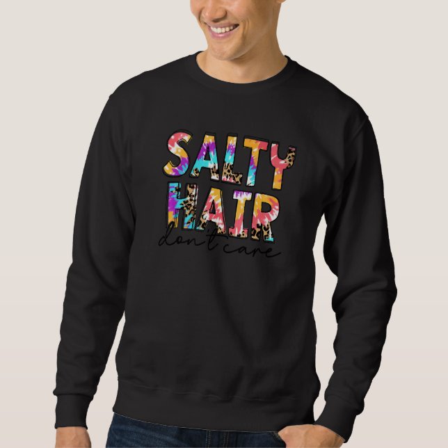 Sweatshirt Cheveux salés ne se soucient pas de Panama City Be (Devant)