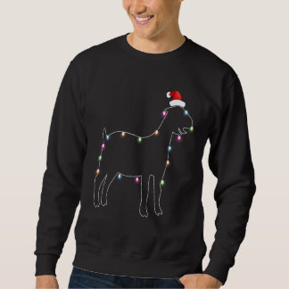 Sweatshirt Chèvre de Noël Lumière LED de couleur Noël Chèvre
