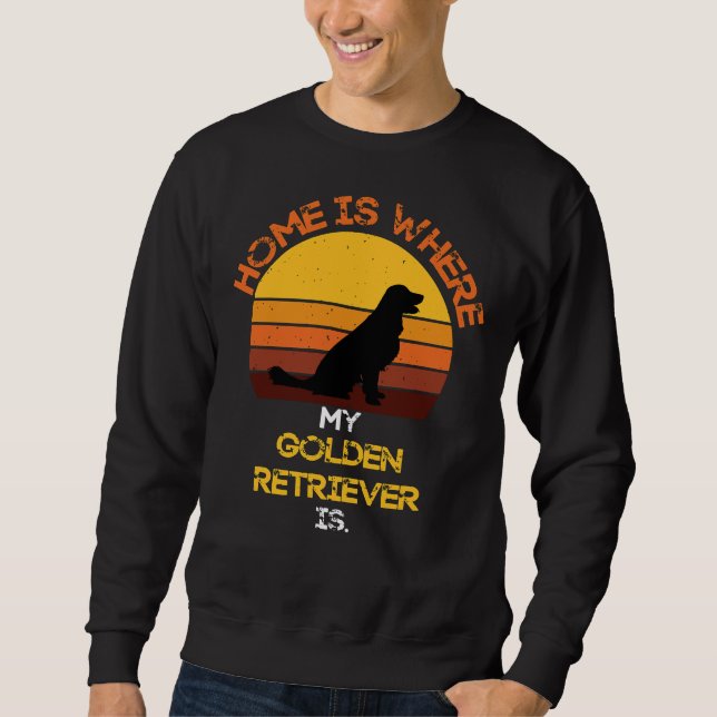 Sweatshirt Chez Moi, Mon Auditeur D'Or Est Drôle Chien Quo (Devant)