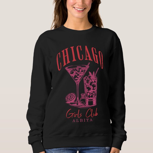 Sweatshirt chicago bachelorette rose (Devant)