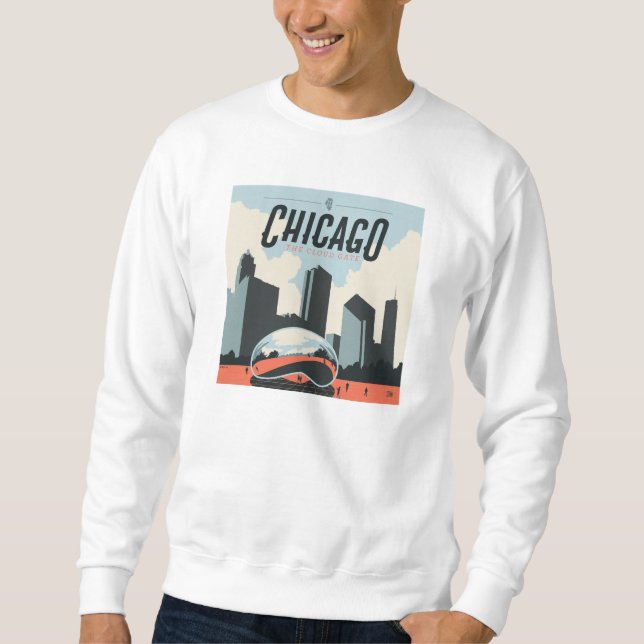 Sweatshirt Chicago, Illinois | Millennium Park (Devant)
