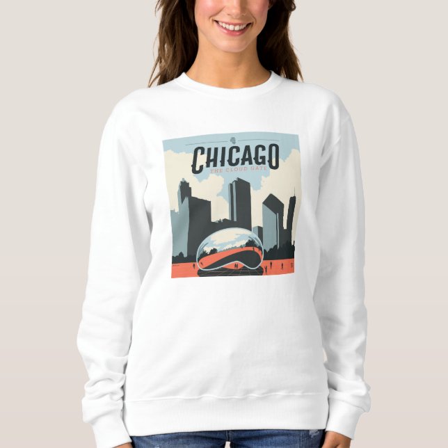 Sweatshirt Chicago, Illinois | Millennium Park (Devant)