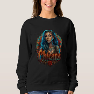 Sweatshirt Chicano Chicana La Raza Barrio Tatouage Art Décès