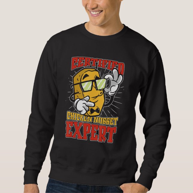Sweatshirt Chicken Nugget Expert Nugget  Chicken Nuggets Fast (Devant)